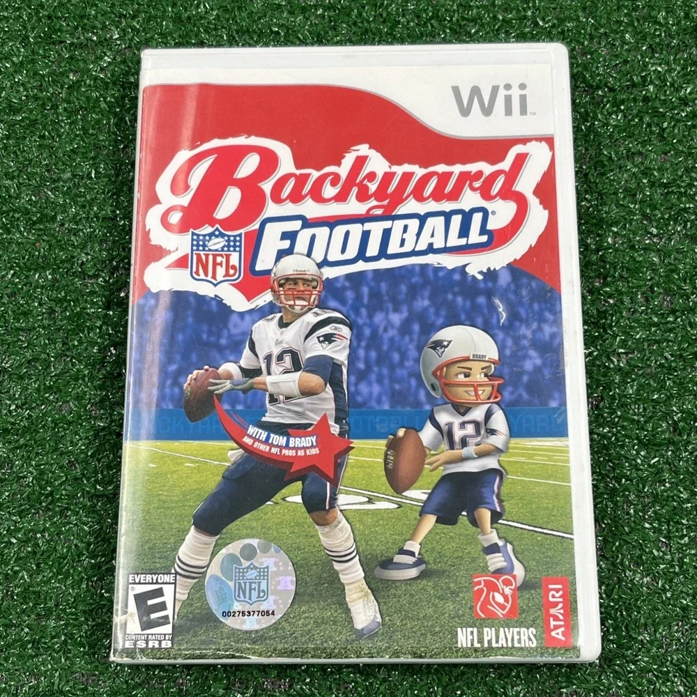 Wii Backyard Football With Tom Brady & Backyard Football W/ Tom Brady 09'‎ CIB